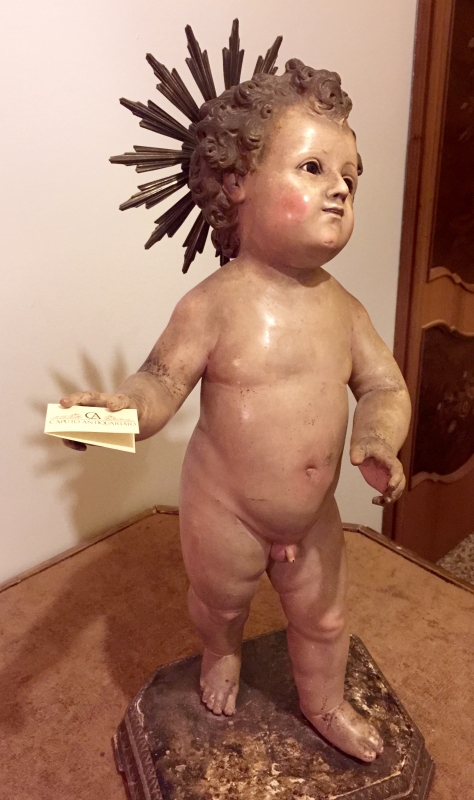 DIVINO INFANTE SCULTURA LIGNEA NAPOLI. COD12