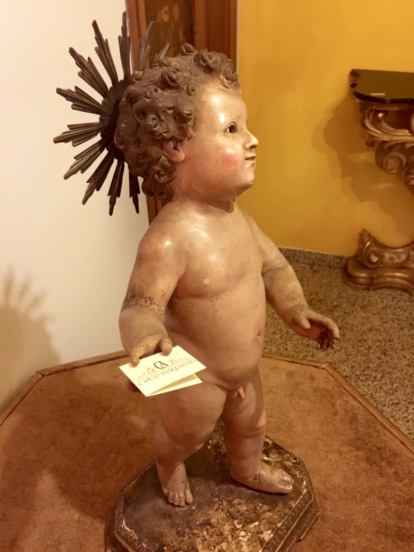 DIVINO INFANTE SCULTURA LIGNEA NAPOLI. COD12