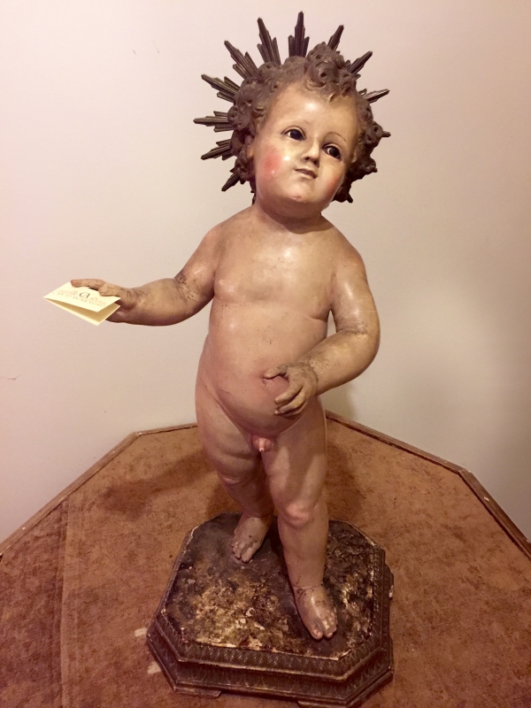 DIVINO INFANTE SCULTURA LIGNEA NAPOLI. COD12