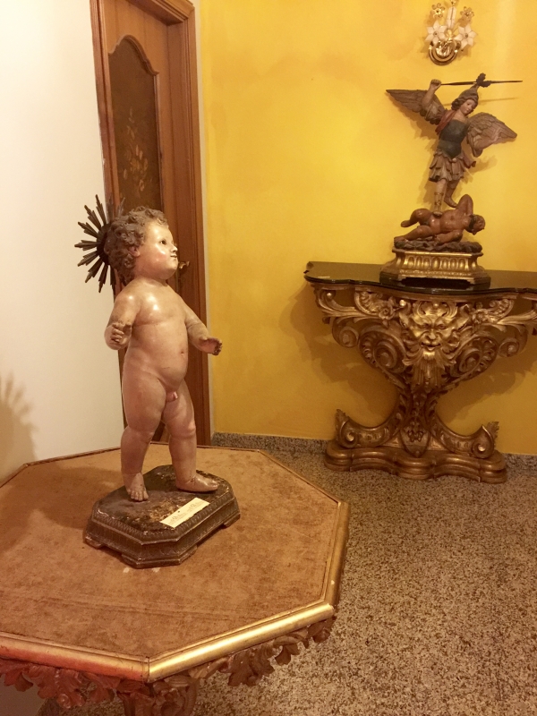 DIVINO INFANTE SCULTURA LIGNEA NAPOLI. COD12