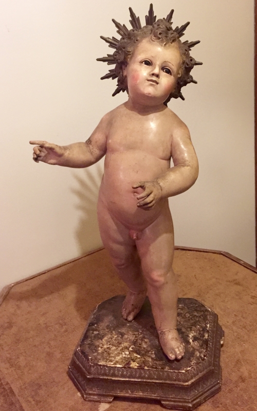 DIVINO INFANTE SCULTURA LIGNEA NAPOLI. COD12