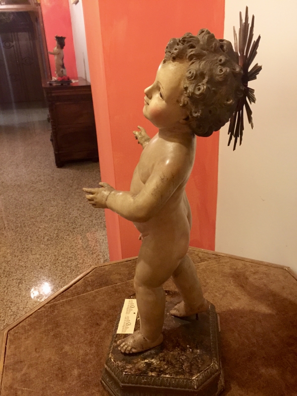 DIVINO INFANTE SCULTURA LIGNEA NAPOLI. COD12