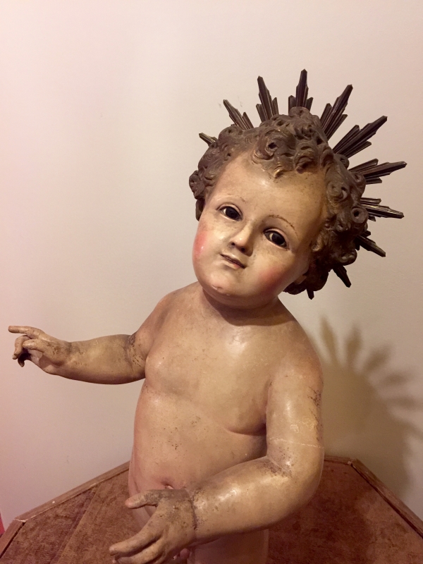 DIVINO INFANTE SCULTURA LIGNEA NAPOLI. COD12