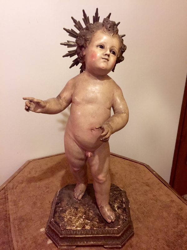 DIVINO INFANTE SCULTURA LIGNEA NAPOLI. COD12