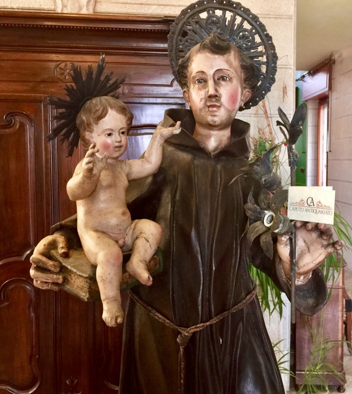 SANT'ANTONIO legno Napoli XVIII secol. Cod 4