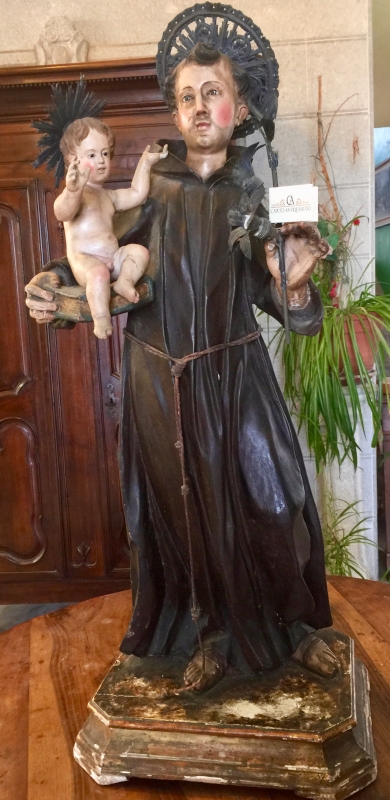 SANT'ANTONIO legno Napoli XVIII secol. Cod 4