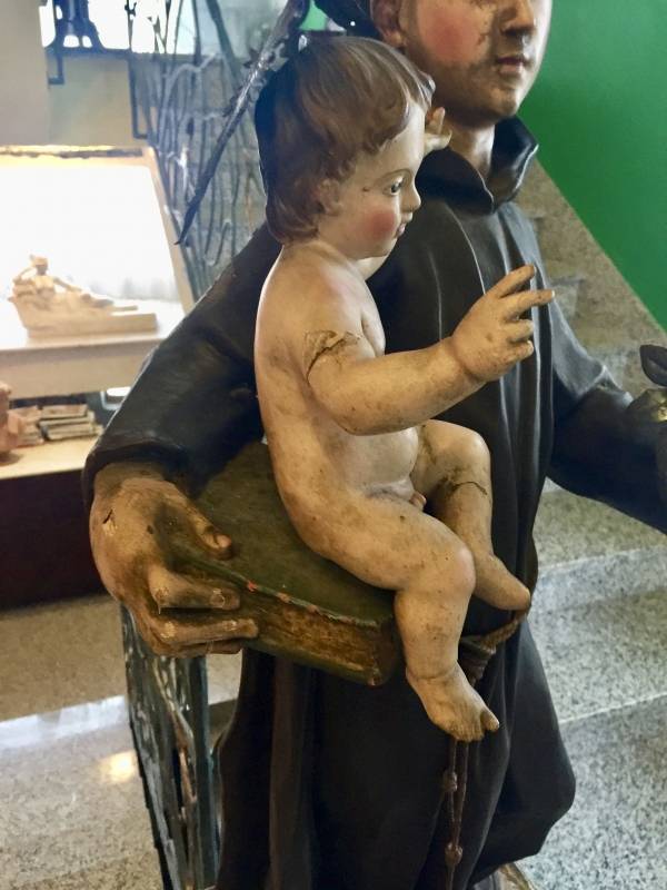 SANT'ANTONIO legno Napoli XVIII secol. Cod 4