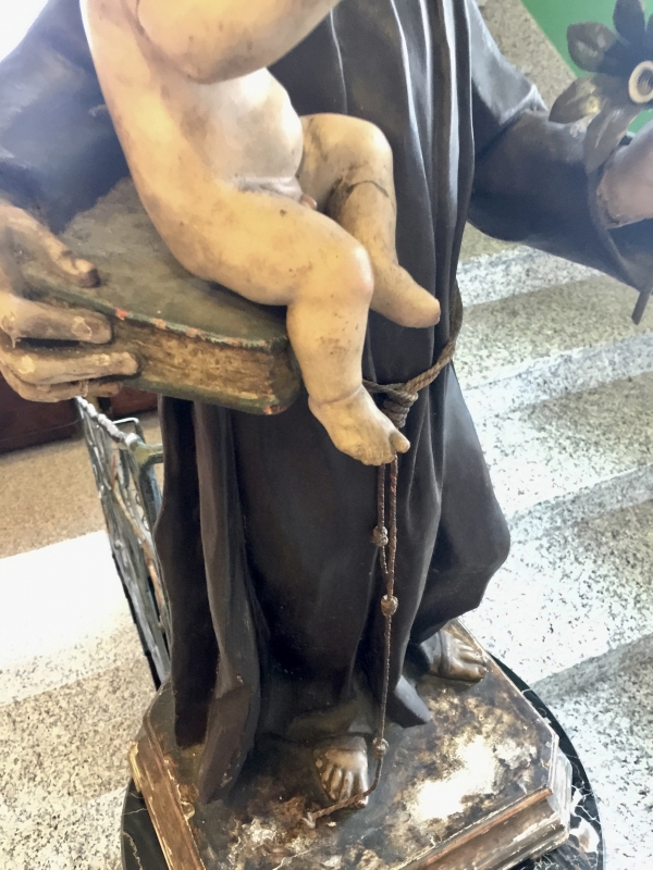 SANT'ANTONIO legno Napoli XVIII secol. Cod 4