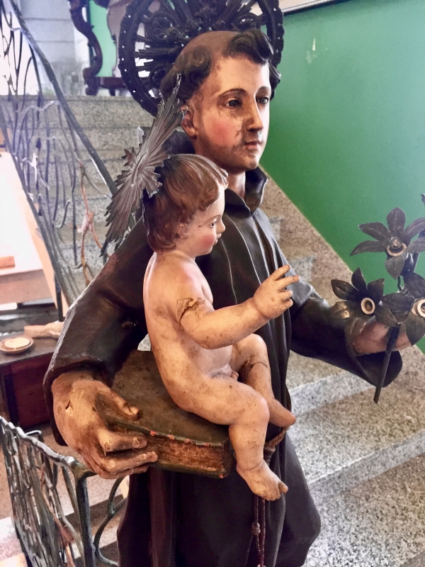 SANT'ANTONIO legno Napoli XVIII secol. Cod 4