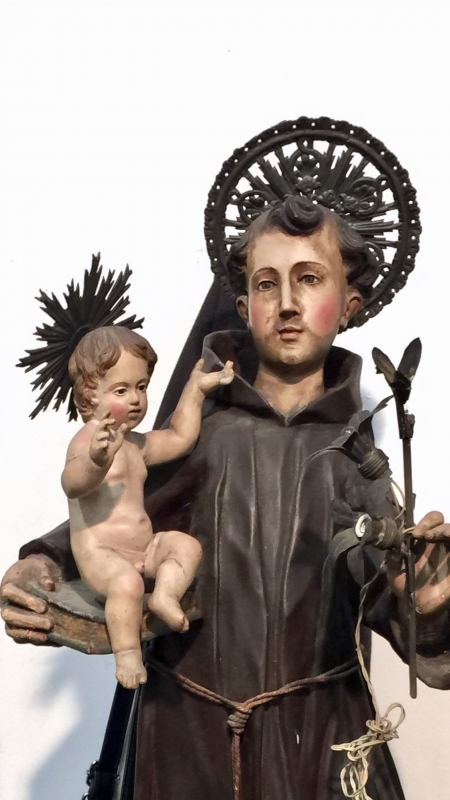 SANT'ANTONIO legno Napoli XVIII secol. Cod 4