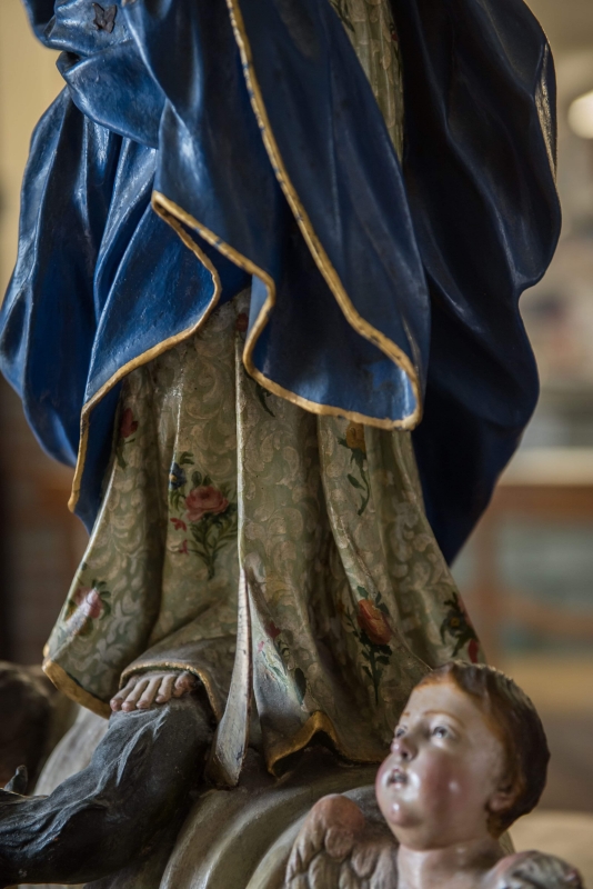 Immacolata policroma in legno Napoli. cod.1