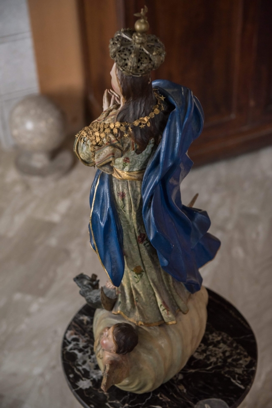 Immacolata policroma in legno Napoli. cod.1
