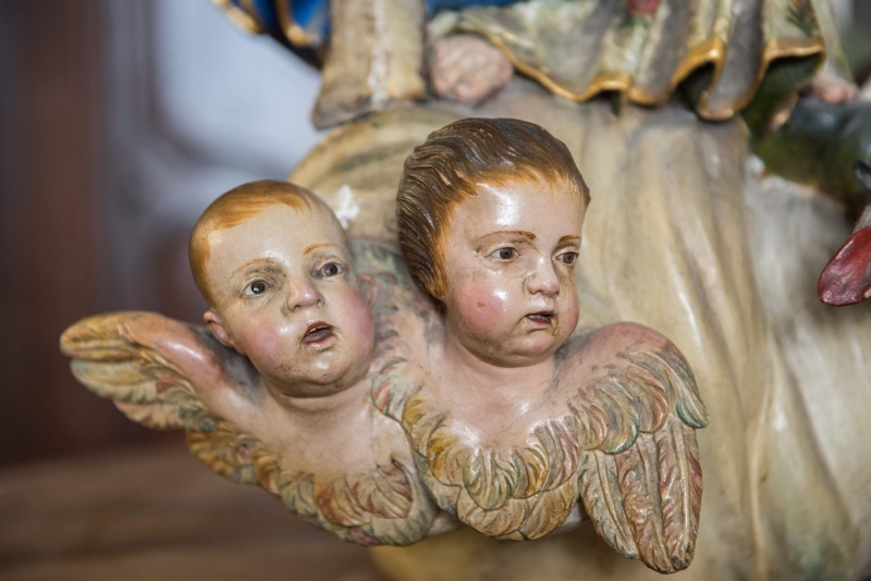 Immacolata policroma in legno Napoli. cod.1