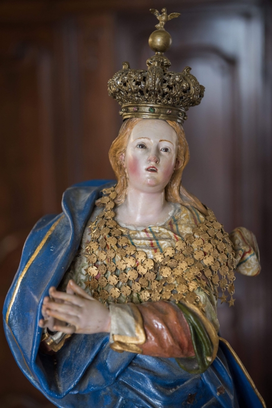 Immacolata policroma in legno Napoli. cod.1