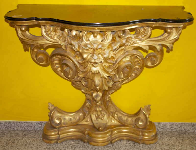 BAROCCO console dorata.